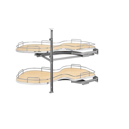 Rev-A-Shelf Medium Density Fiber (MDF); Steel, Natural Maple, 37.63 in W, 24.44 in H, 21.56 in D 5372-18-MP-R